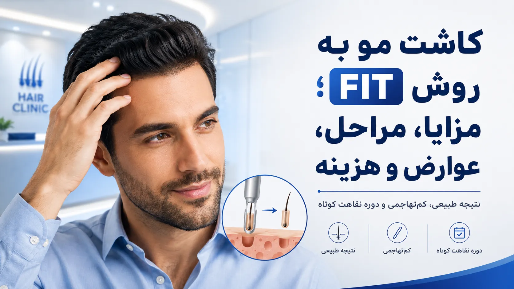 کاشت مو به روش FIT؛ مزایا، مراحل، عوارض و هزینه